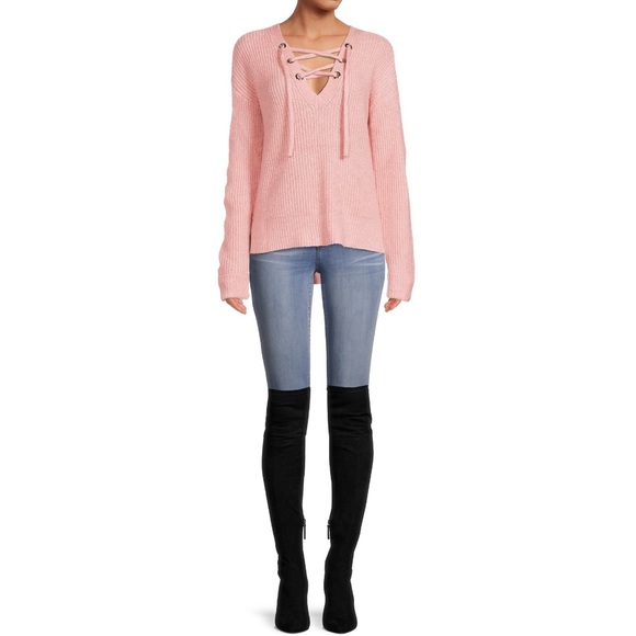 Lace Up Sweater for Juniors - Picture 2 of 5